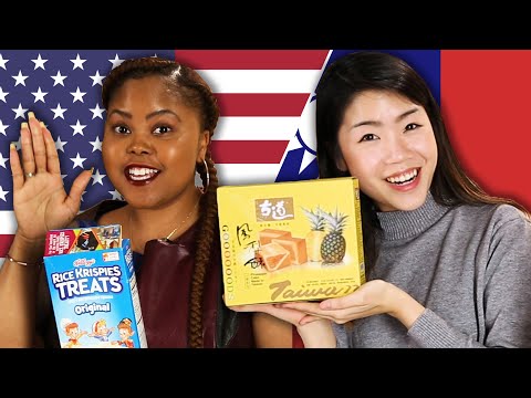American & Taiwanese People Swap Snacks