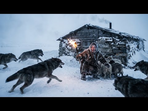 90 Year Old Woman vs 1000 Wolves to Save Her Snow Sheep at –71°C  Yakutia Survival