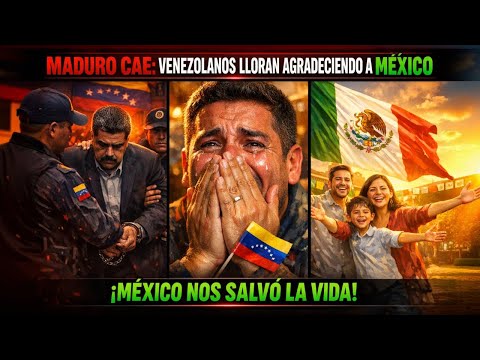 Venezolanos agradecen a México con lágrimas: "Nos salvaron la vida"