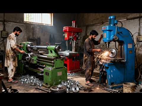 Ultimate Machining Bevel Gear with old Technology in 3rd world is Mind-Blowing!