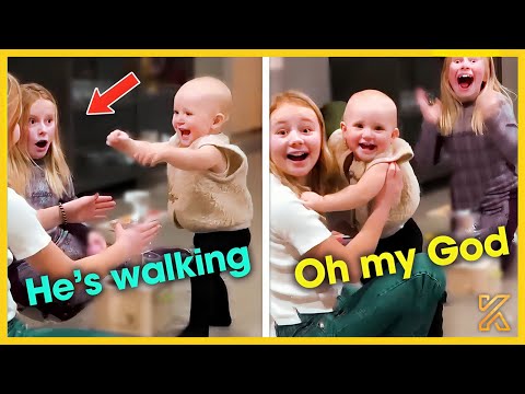 💕 Babies Walking For The First Time Compilation 2024 | Kingdom of Discovery