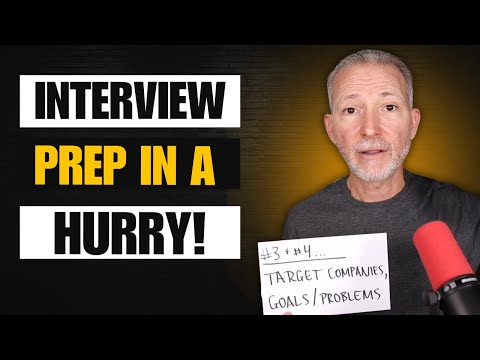 Last-Minute Job Interview? How to Prepare in Under 60 Minutes!