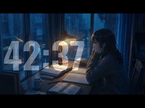 3-hours of lofi rain for studying ☔️ | Pomodoro 50/10 | Forest Stream Ambience