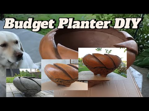 How to make a decorative cement planter for ceramics with your own hands