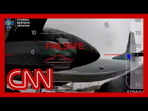 New video captures Ukraine's bold drone strike on Russian planes