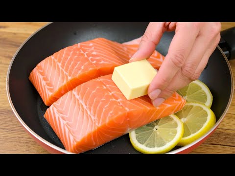 Diesen Trick habe ich in einem Restaurant gelernt! Ein einfaches Lachs-Abendessen-Rezept!