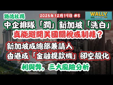 中企排隊「潤」新加坡洗白！美帝晶片制裁下最後避風港？新加坡設國際總部請人：香港成「金融提款機」卻空殻化，利與弊，三大風險分析！
