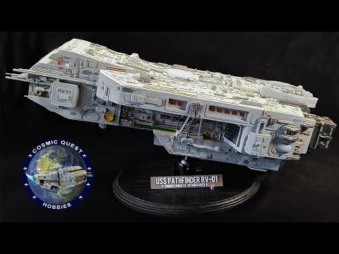 Epic Scratchbuilt Interstellar Spaceship - Kitbash Model USS Pathfinder RV-01