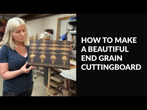 How to make a beautiful grain cutting board. Great gift, easy to make . Woodworking project.