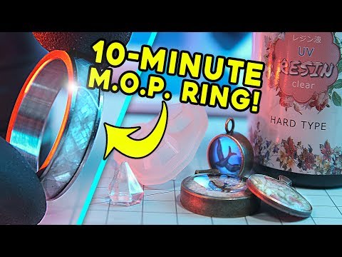 UV Resin Intro - Jewelry, Molds, and the 10-MINUTE Mother of Pearl Ring