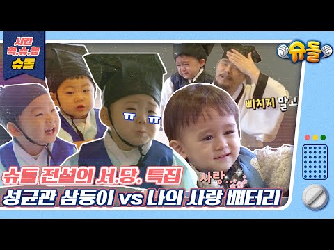 [시간역.슈.행⏰]📝슈돌 서당 특집✍성균관 삼둥이X나의 사랑 배터리(a.k.a벤틀리)[슈돌유튜브]