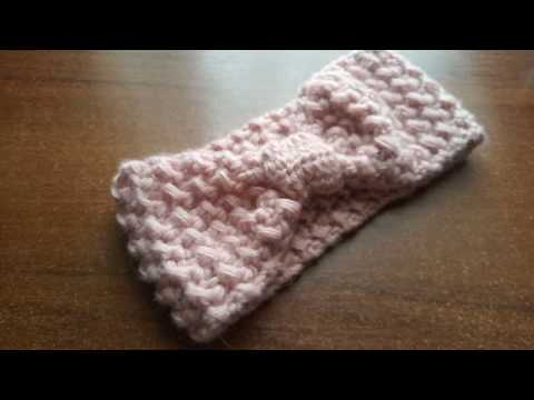 МК. Повязка Крючком Необычным Легким,красивым узором .