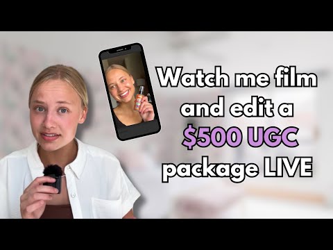 Watch Me Film and Edit a $500 UGC package LIVE (Full UGC Creation BTS Demo)