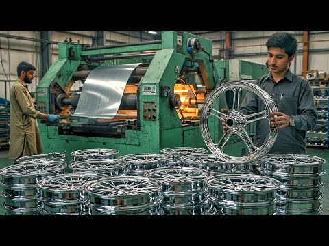 How Motorcycle Wheel Rims Are Made – Fascinating Factory Process!