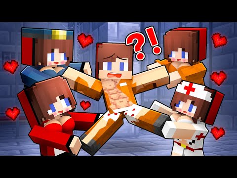 All the Girls Compete for Prisoner JJ's Attention?! – MAIZEN Minecraft Animation