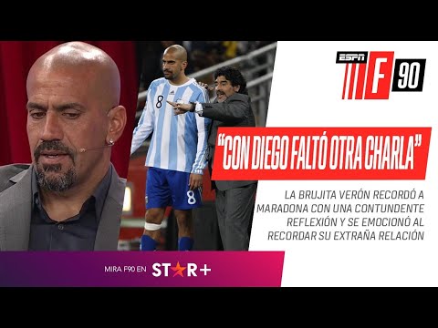 "ME HUBIESE GUSTADO TENER OTRA CHARLA CON DIEGO": #Verón y su relación de "amor/odio" con #Maradona