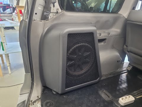 Building a minivan subwoofer. 15-inch Stealth box, process.