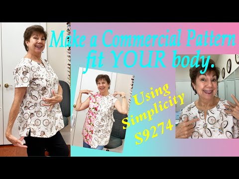 Fit the Paper Pattern to YOUR Body!  Simplicity 9274