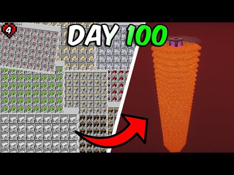 I Built EVERY Farm Possible in 100 Days of Minecraft Hardcore