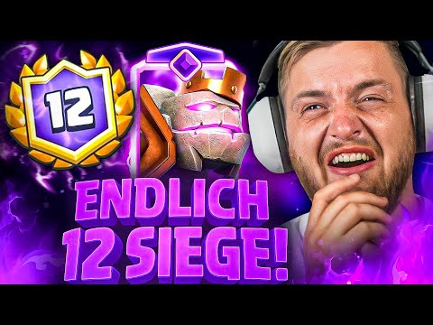 😱😍NACH 8 JAHREN 12 Siege mit OP GOLEM DECK geschafft! - Grand Challenge Clash Royale F2Pass