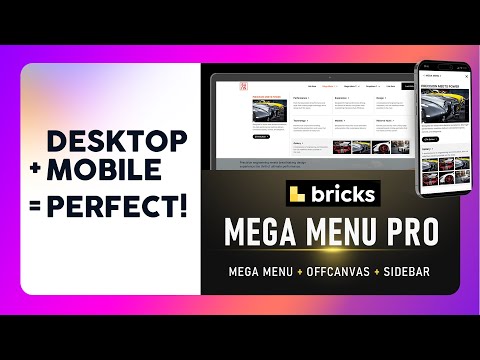 Finally! A Bricks Mega Menu that Works Flawlessly on Desktop & Mobile