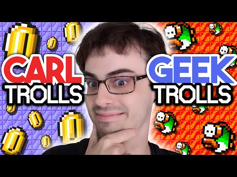 TEAM GEEK OR TEAM CARL FOR MARIO MAKER TROLLS!?