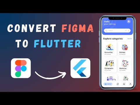 Convert Figma Design To Flutter Code For Free - Step By Step Tutorial