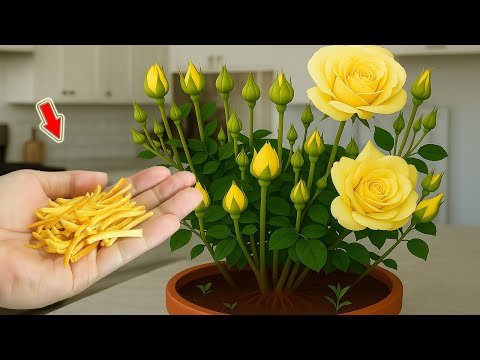 Don't Throw It Away! It Makes the Rose Stem Take Root And Bloom All Year Long!