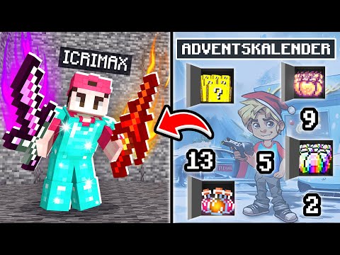 Ich CHEATE HEIMLICH mit OP ADVENTSKALENDER in Minecraft Bedwars!
