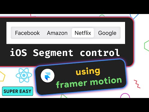 iOS style Segment control in React using Framer motion