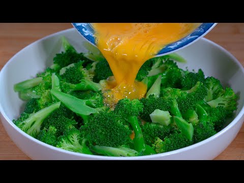 雞蛋液淋入西蘭花中，出鍋竟然這麽好吃，口感鮮嫩，營養又美味！#like #cooking #food #美食教程 #美食分享