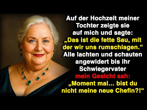 Auf der Feier nannte mich meine Tochter fette Sau – doch ihr Schwiegervater sah die Millionärin!