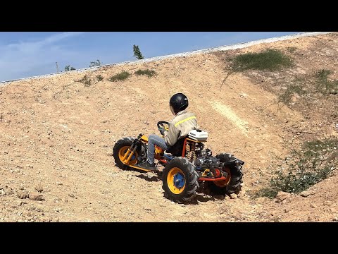 Build An Awesome Trike 300cc Use Old Tractor Wheels And Great Experience