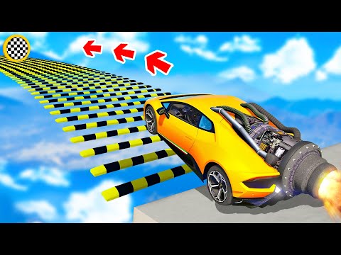 CAN A MONSTER TRUCK DRIVE OVER SPEED BUMP IN GTA 5? - EXPERIMENT IN GTA 5