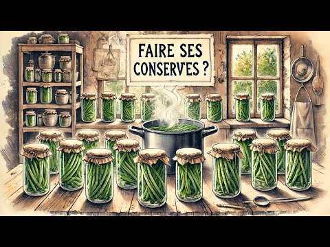 005 - TUTO -  🥫 CONSERVE DE HARICOTS VERTS : La méthode simple et inratable ! 🌱