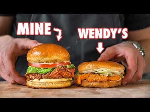 Making The Wendy's Spicy Chicken Sandwich At Home | But Better