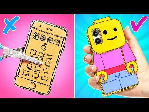 Amazing Paper Crafts with a DIY Cardboard Printer📱😱 Make Your Own Phone Case