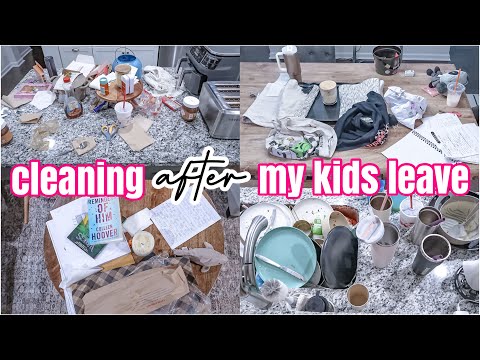 CLEANING AFTER THE KIDS LEAVE FOR THE WEEKEND | MESSY HOUSE TRANSFORMATION | REAL LIFE MESS