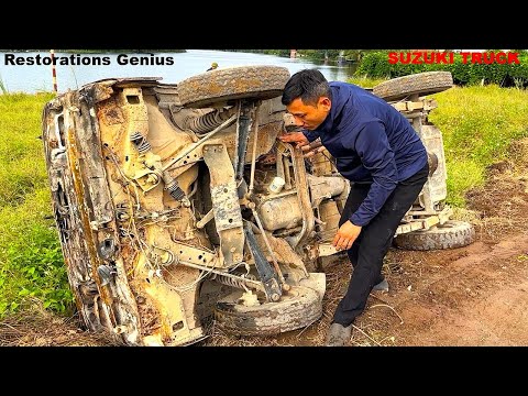 Found Flipped and Forgotten: Genius Brings an Abandoned Suzuki Truck Back to Life // Part 1