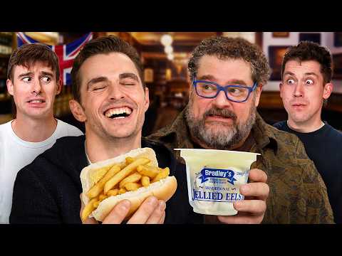 Trying the Weirdest British Food! ft. Dave Franco & Bobby Moynihan