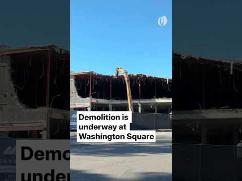 Demolition underway at Washington Square mall
