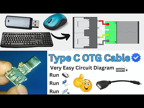 how to make type c otg cable। type c otg cable wiring diagram, circuit diagram