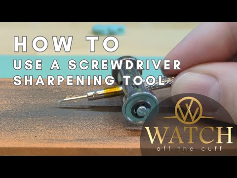 How to: Use a Watchmakers Screwdriver Sharpening Tool, Horotec MSA01.500