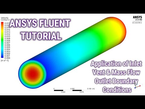 ANSYS Fluent Tutorial | Application of Inlet Vent & Mass Flow Outlet Boundary Conditions | ANSYS CFD