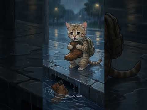 One Shoe, A Thousand Memories #cat #cute #cutecat #cartoon #sad #sadcat #sadsong #soundsad #shorts