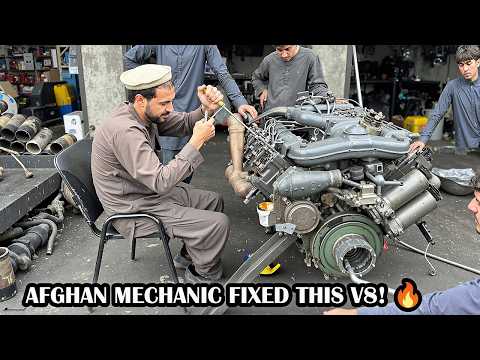 Afghan Mechanic with 20 Years Experience Shares BEST METHODS for V8 Assembly