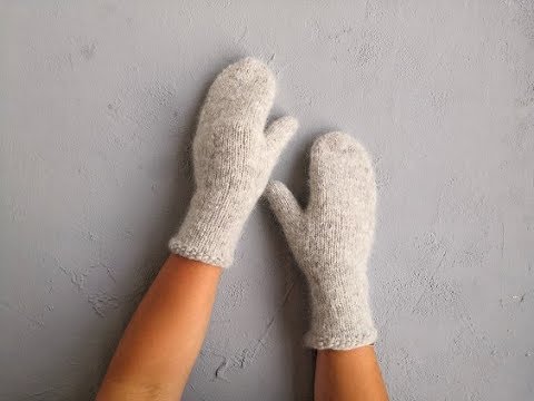 Knitted mittens. //Knitting an anatomically correct finger.// Detailed MK.