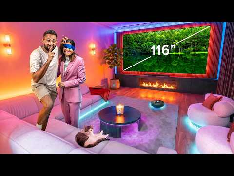 I Built my Parent’s Dream Smart Living Room - ft World’s Biggest TV (Hisense 116UXQ)