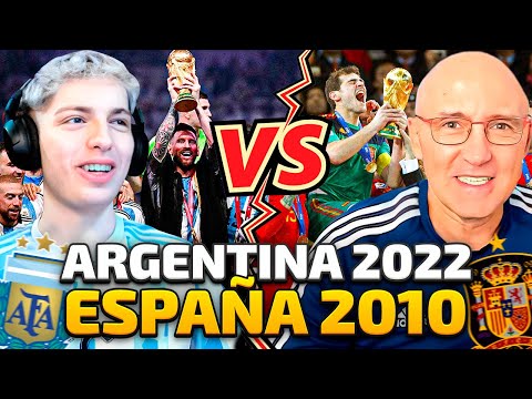 ARGENTINA 2022 vs. ESPAÑA 2010 - ¿QUE EQUIPO ES MEJOR? DEBATE CON MUNDO MALDINI (2023)