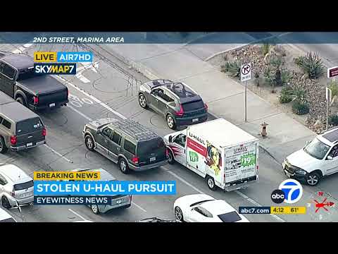 FULL CHASE: Police chase stolen U-Haul truck in Orange County